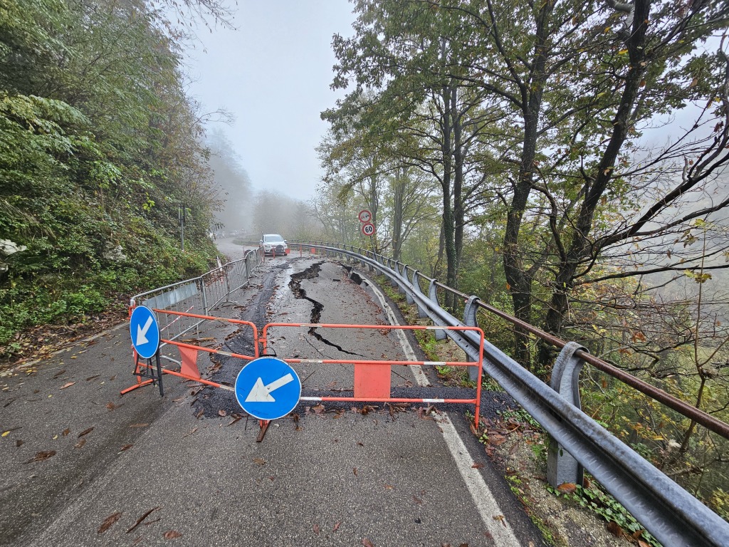 Landslide in Apenines