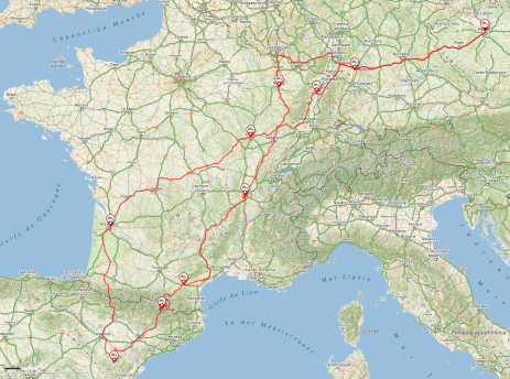Recorded path